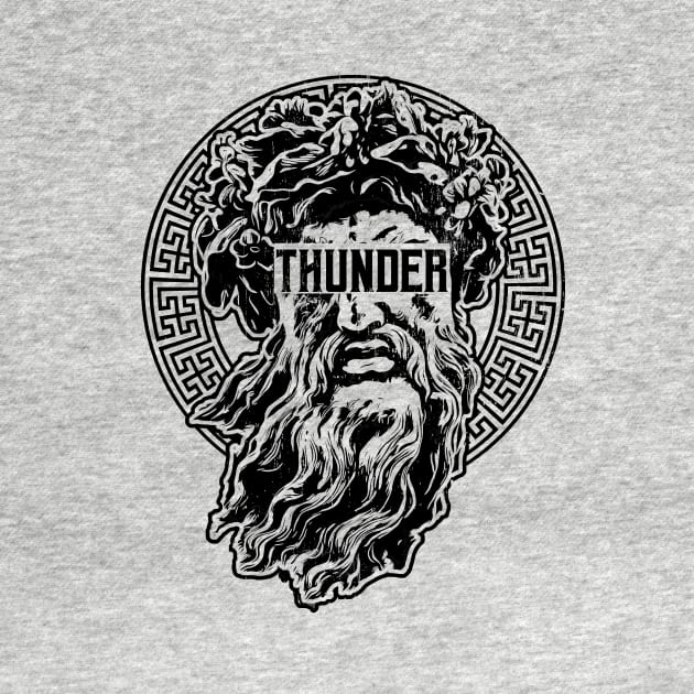 god of thunder - Zeus - street wear design by Carbon Love